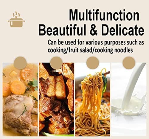 Miecux2L Glass Saucepan with Cover - Heat-Resistant Safe for Normal Cooking