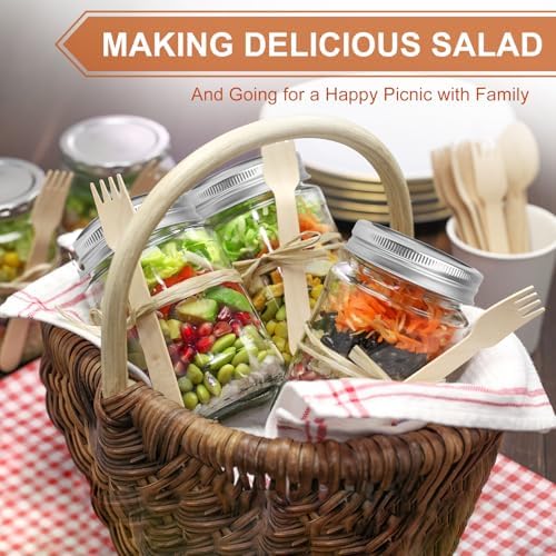 Perfect Canning Lids Set with Rings for Mason Jars 24 Pcs