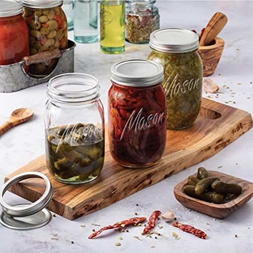 4-Pack Mason Jars with lids - Home Kitchen Canning Preserving _same_day