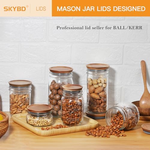 Reusable Storage Lids for Mason Jars Silicone seal Airtight