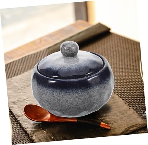 BESTOYARD Japanese Ceramic Stew Pot with Lid for Single Serving