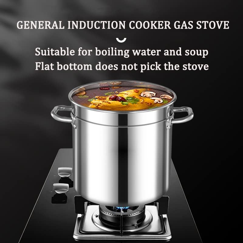 NTumLeap Stainless Steel Stock Pot for Seafood Boiling and Steaming 45Qt63Qt