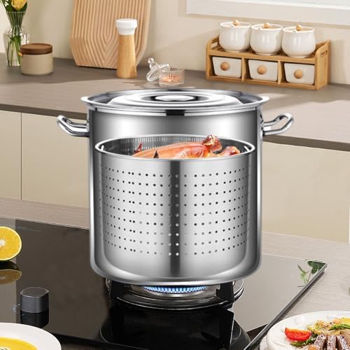 AIZYR Stock Pot Turkey Fryer with Basket 35cm