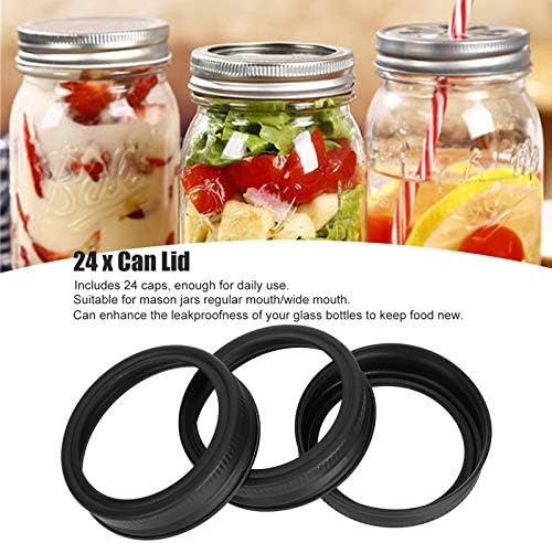 Easy-Master 24-Piece Stainless Steel Mason Jar Lids