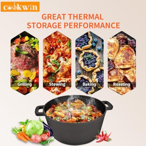 Durable 2-in-1 Dutch Oven Set for Camping Cooking