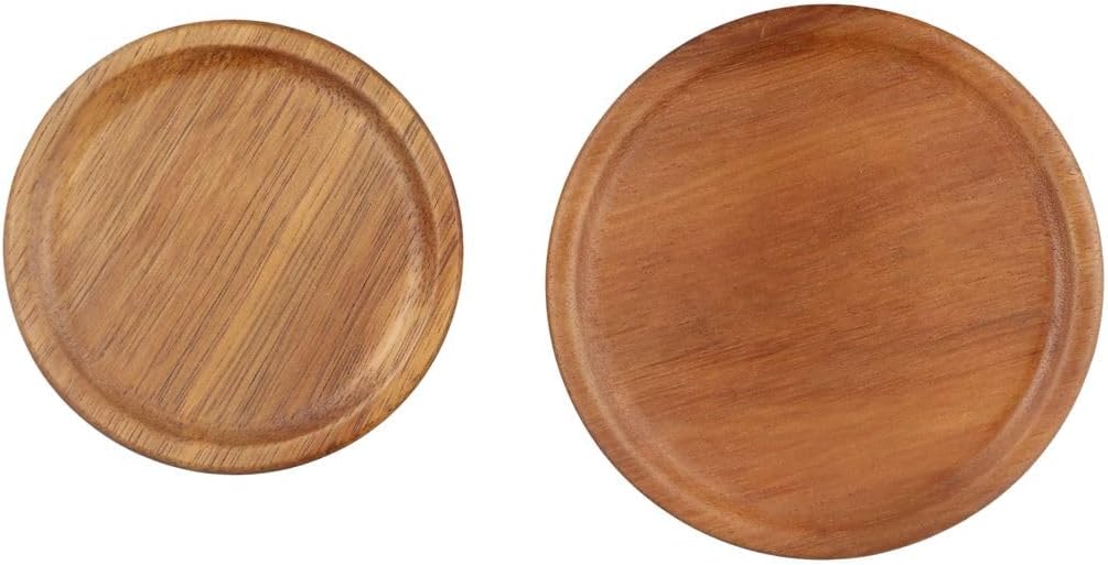 Leadigol 2-Pack Wood Lids for Mason Jars