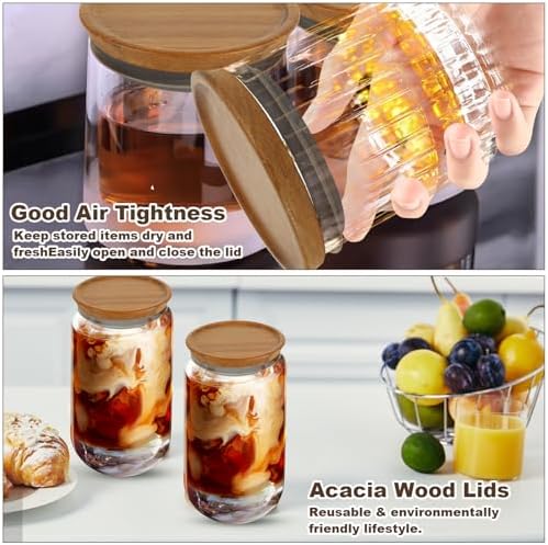 12PCS Acacia Wooden Mason Jar Lids