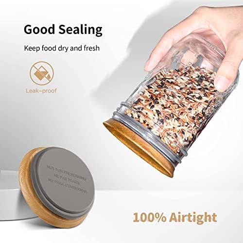 Reusable Storage Lids for Mason Jars Silicone seal Airtight