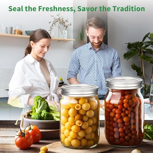 Esuduky 52Pcs Mason Jar Lid Set with Rings Canning sealing sealing Needs