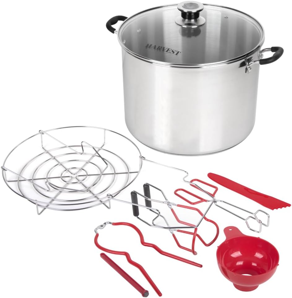 Harvest 20 Qt Canning Pot with Rack and Tools