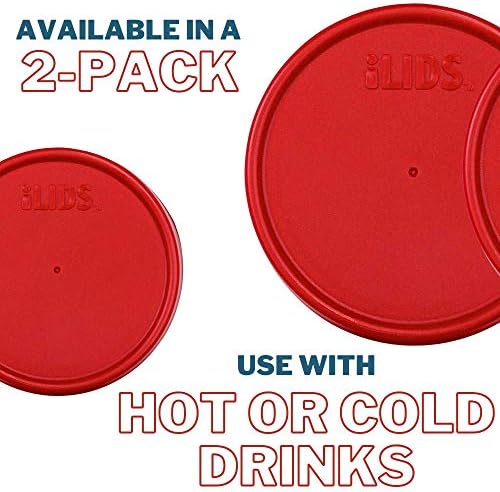 Mason Jar Storage Lid Wide Mouth Red