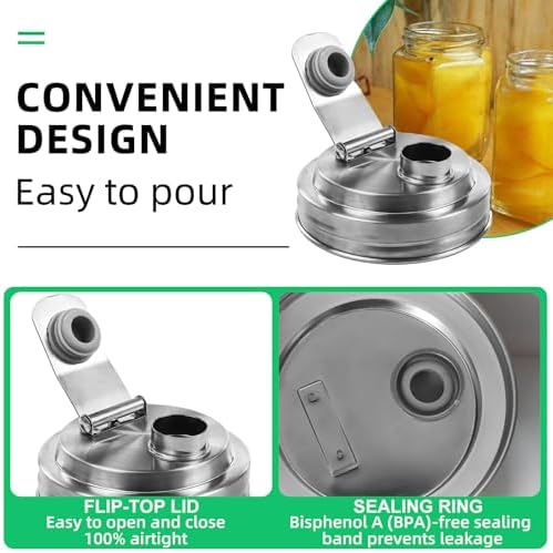 Endless Uses Leak-Proof Mason Jar Lids