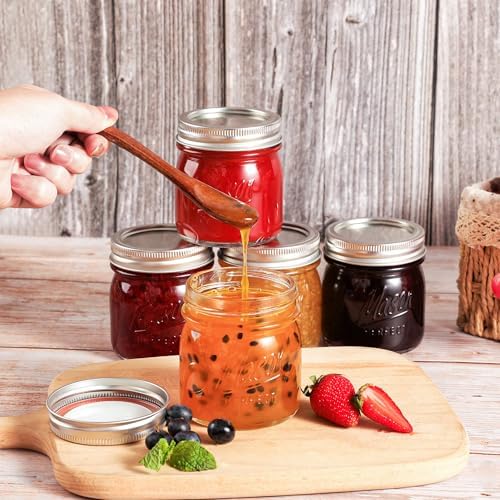 Esrentle 16 Pack 8 oz Mason Jars with Airtight Lids