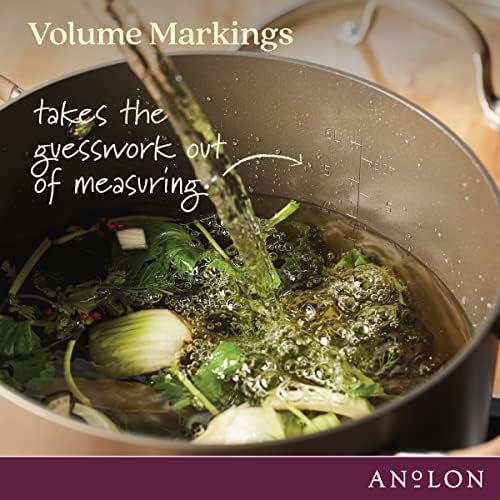 Best ChoiceAnolon Advanced Home 85Qt Nonstick Stockpot with Built-InSteamer Oven Safe