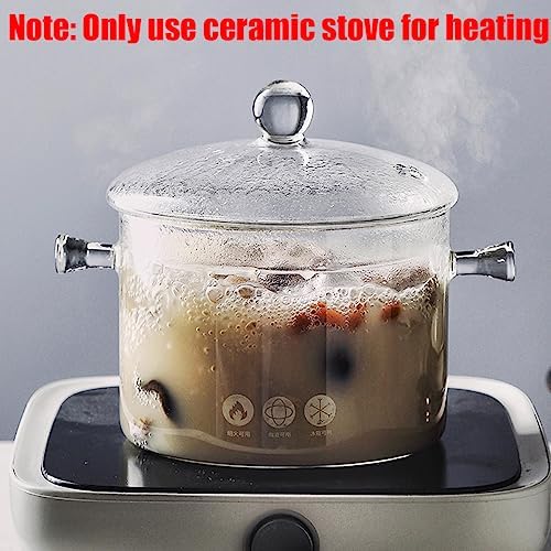 Fast-Secure Fine Glass Cooking Pot 15L