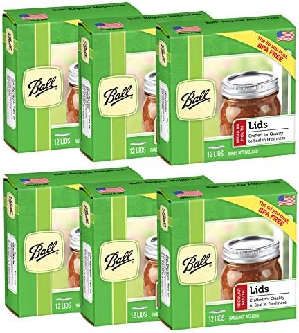 Ball Regular Mouth Lids for Canning 72-Lid Set BPA-Free