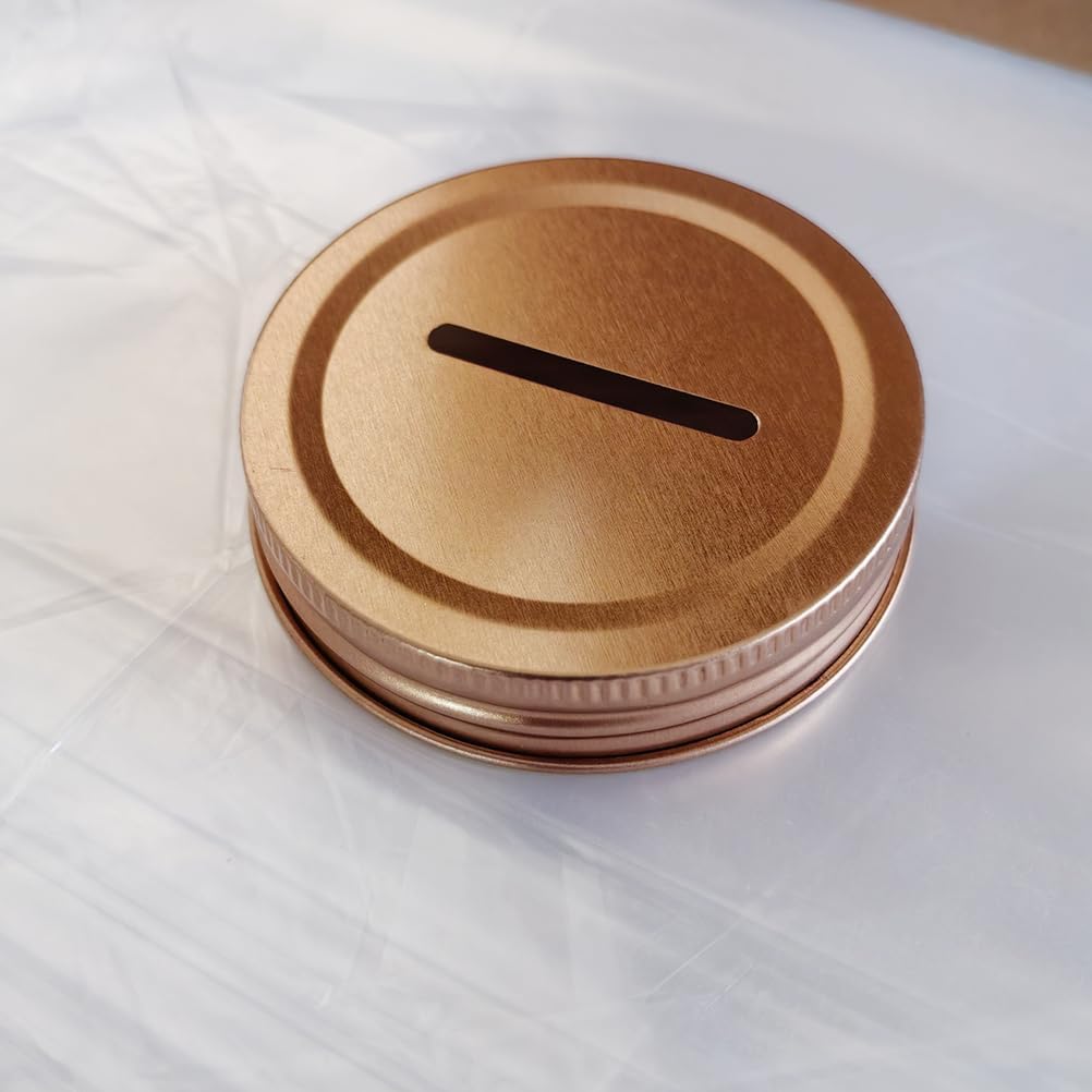 NUOBESTY Coin Slot Bank Lid 12pcs Mason Jar Canning Lid 1