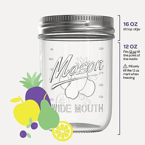 Premium Mason Jars for Canning Fermenting and More