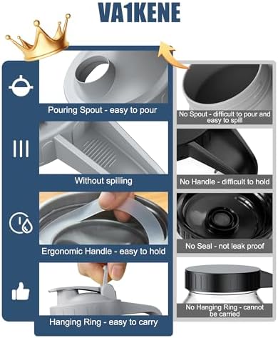 VA1KENE Mason Jar Pour Spout Lid A Perfect Tool for Easy Mastery