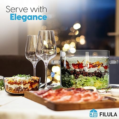 FILULA Heat-Resistant Glass Cooking Pot with Cover