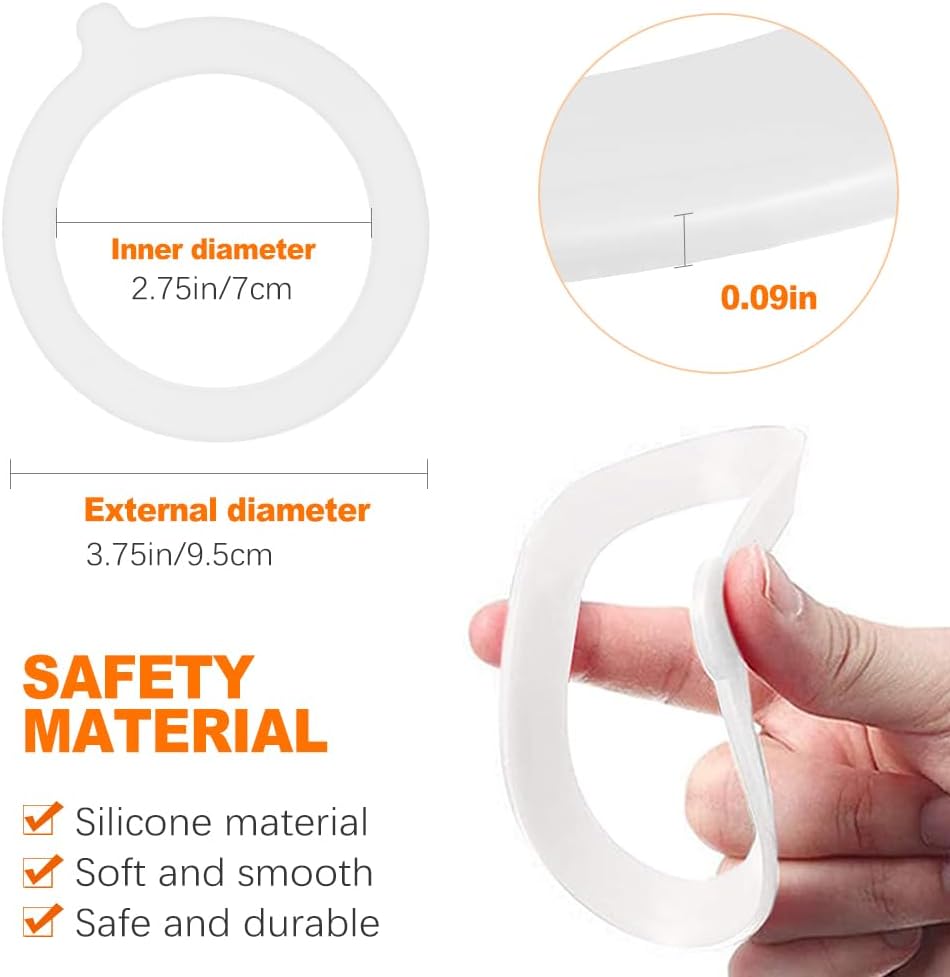 ZukoCert 8-Piece Silicone Jar Gasket Set