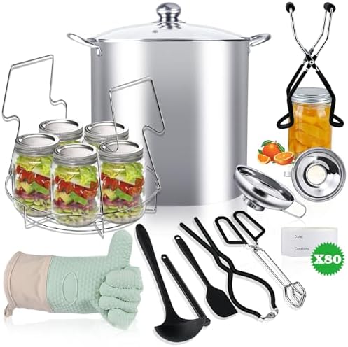 Vigamimn Canning Pot Kit with Rack and Lid