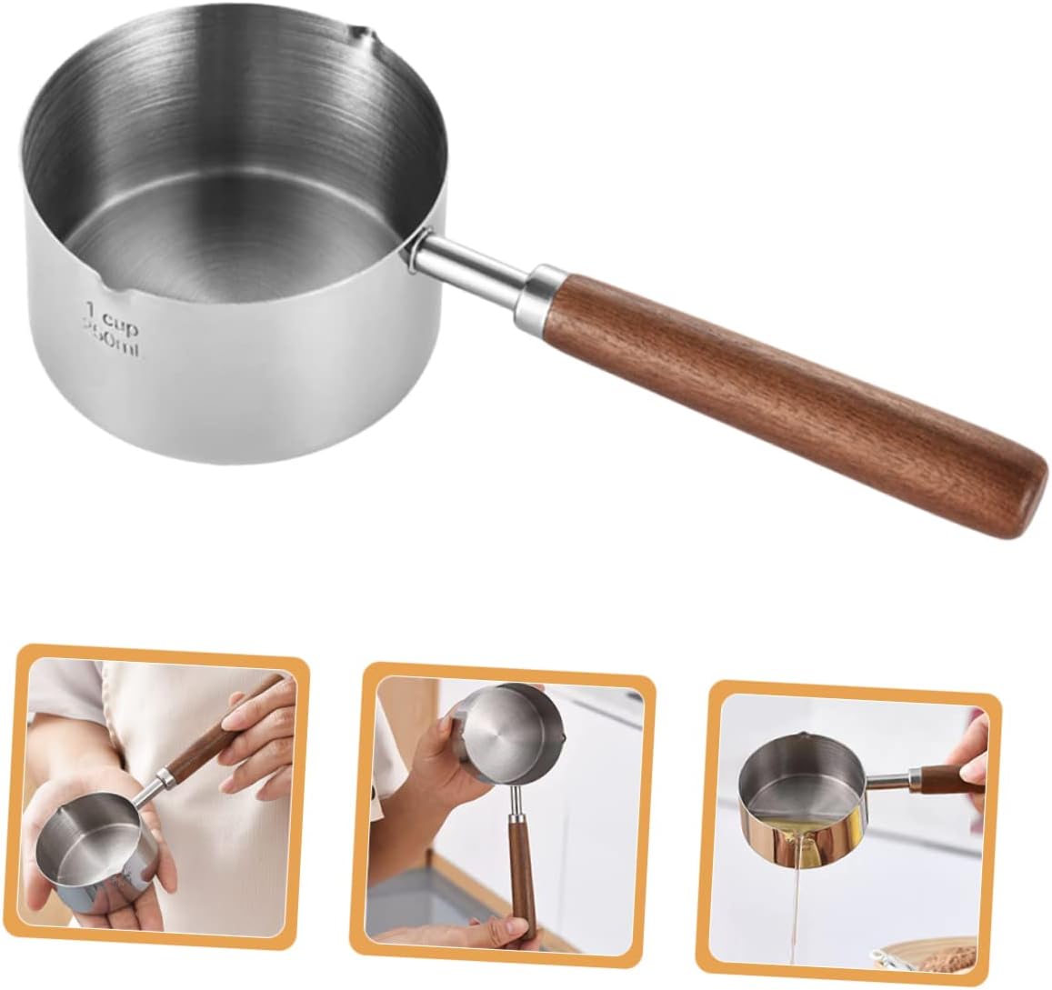 Sturdy Stainless Steel Saucepan with Handle for Kitchen Use