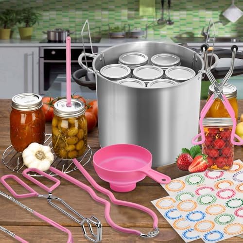 215 Quart Stainless Steel Canning Kit with Lid Rack