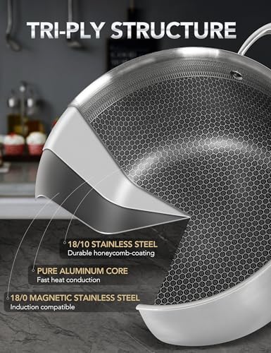 MICHELANGELO Tri-Ply 8-Quart Stock Pot with Lid