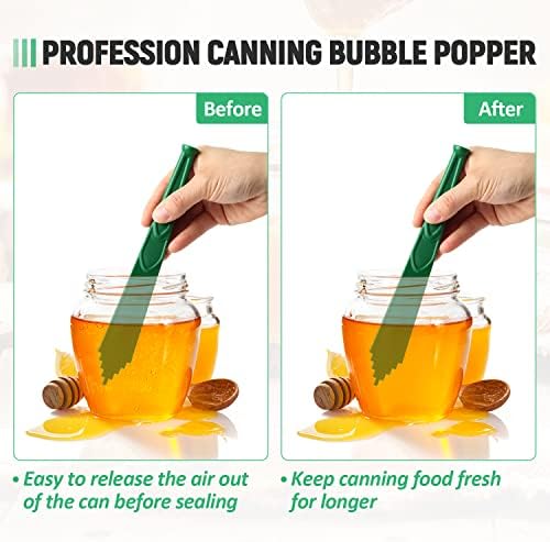 P Magnetic Jar Lid Lifter Canning Bubble Popper Remover Measurer 3 In 1