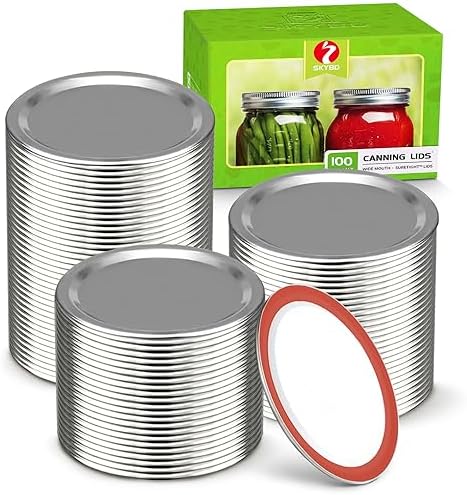 100-Count Wide Mouth Canning Lids