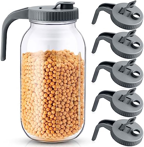 Dandat Mason Jar Lids with Handle