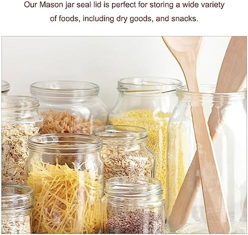18-Piece Mason Jar Lids - Perfect for Canning Storage More