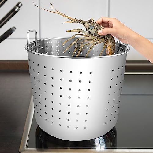 High-Quality Stainless Steel Stock Pot Steamer Basket