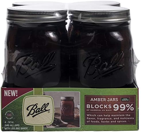 Ball Wide Mouth Canning Jars Quart 4 Count