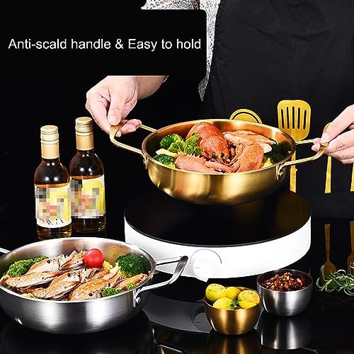 Stainless Steel Noodle Pot Korean Ramen Stockpot 7 Sizes