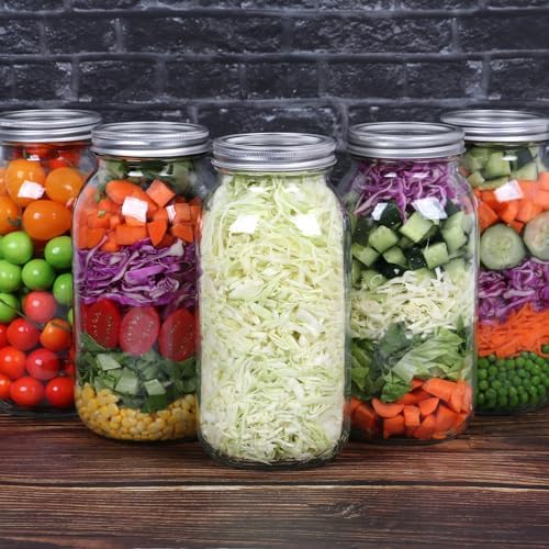 Mcupper 34 Wide Mouth Mason Jars 64 oz - Perfect Canning Solution