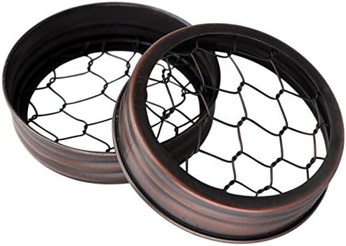 3-Piece Oil Rubbed Bronze Frog Lid Organizer for Mason Jars
