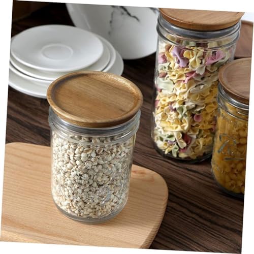 STOBAZA 2 Wooden Mason Jar Lids