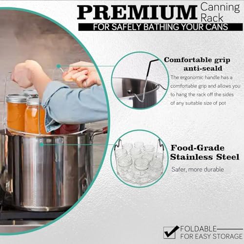 Vigamimn Canning Pot Kit with Rack and Lid