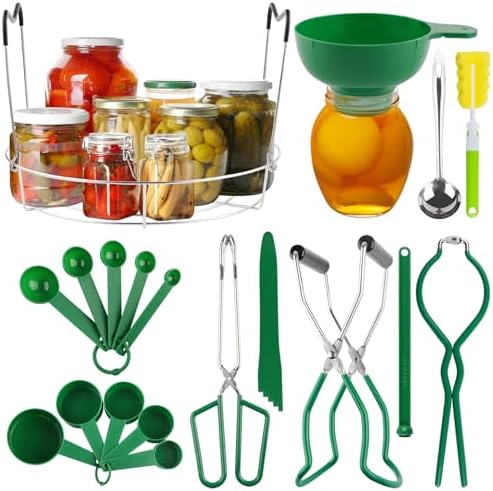 Kalolary 19-Piece Canning Starter Kit for Home Use