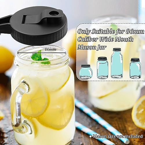 Durable Mason Jar Lids - Pour Spout Leak-Proof Reusable