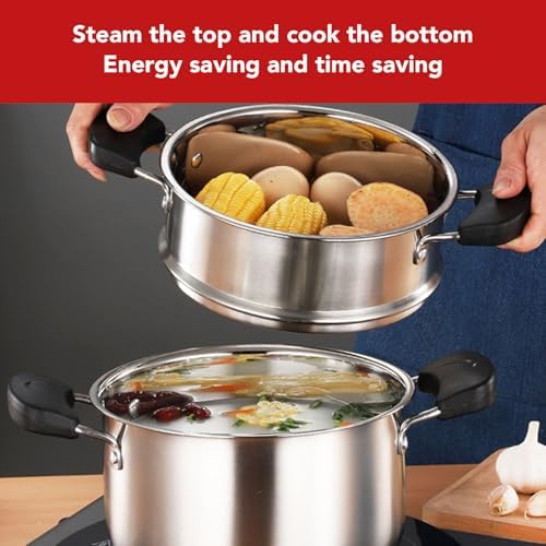 POCREATION Double-Layer Stock Pot