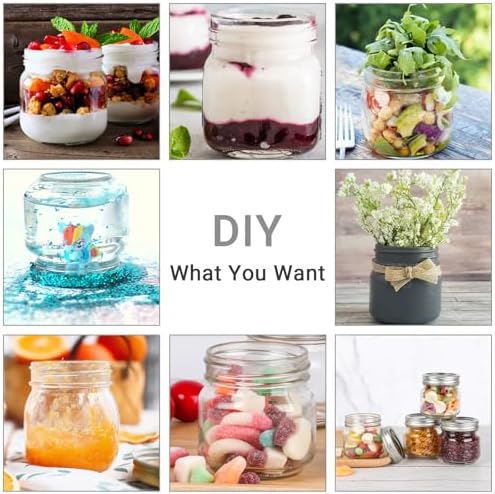 Mini Mason Jars with Labels 6-Pack