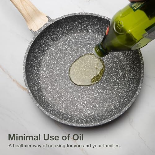 Elegant Carote Classic Granite Frying Pan for Safe Healthy Cooking