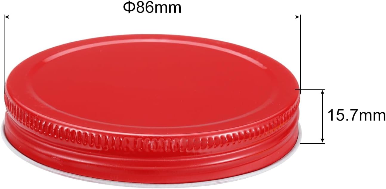 24-Pack Wide Mouth Mason Jar lids Durable Airtight Sealed Canning Caps