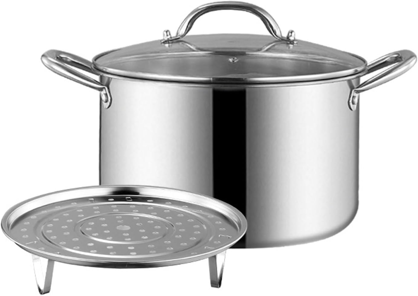 High-Quality 304 SS Stockpot with Lid