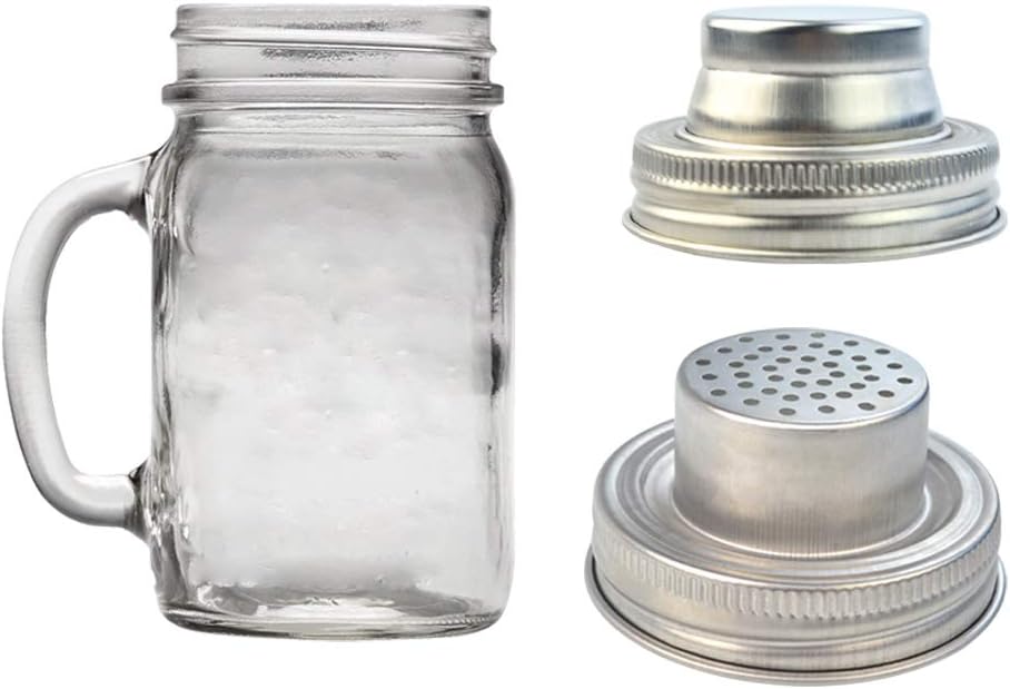 Perfect Stainless Steel Mason Jar Shaker Lid for Spices Mixers More