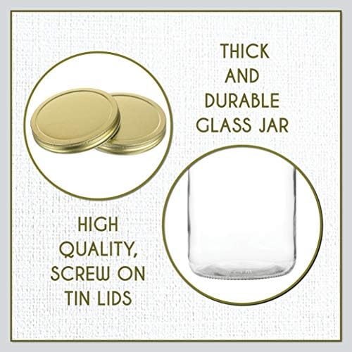 2-PK 1 Gallon Glass Mason Jars