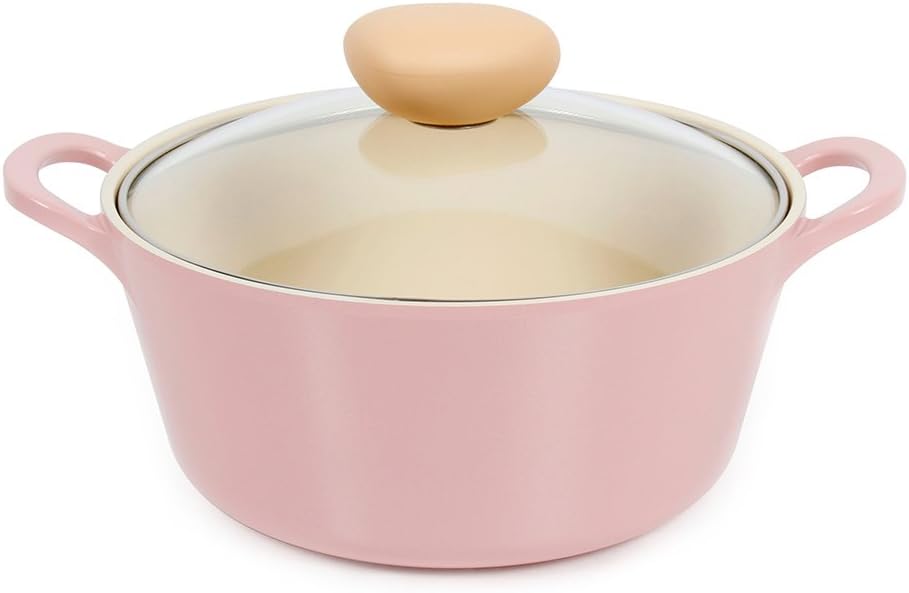 High-Quality 3QT Stockpot with Ecolon Coating Steam Vent